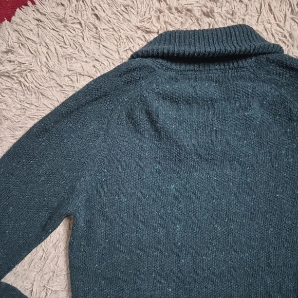 Massimo Dutti Sweater Wool Cashmere Size Medium M Shawl Neck Classic Preppy ✨️💫